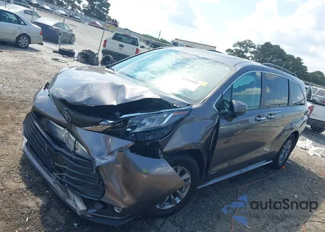 2021 Toyota Sienna Xle from USA, damaged, VIN 5TDYRKEC1MS071251